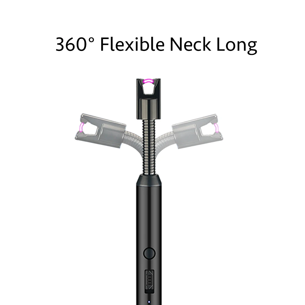 360 Degree Free Rotation BBQ Pulse Igniter Arc Lighter Electronic Cigarettes CLASSIC Party Rechargeable Electronic 