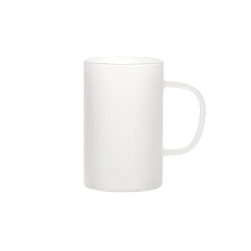 Borosilicate 10oz clear sublimation glass blanks cup sublimation beer can glass with colorful handle