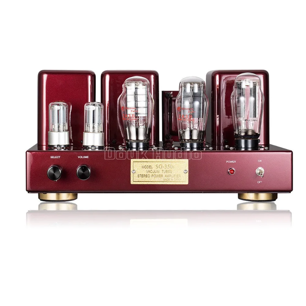 Hi-end 2A3 стерео вакуумный трубчатый Интегрированный усилитель Hi-Fi односторонний усилитель мощности класса А черный и красный