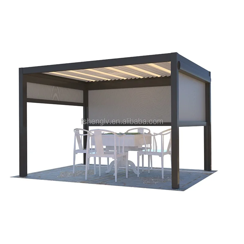 Insulated gazebo big gazebo 3x6m alluminio para terrazas garden manufacturer terrace prefabricated gazebo