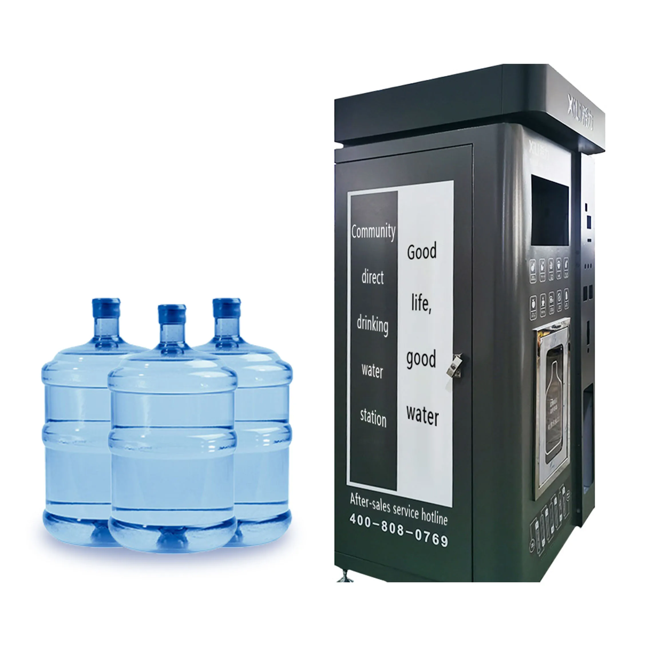 Reverse Osmosis vending 800G 400G water device Bottled Water Vending machine For Drinking Watervending machine with ambientwater