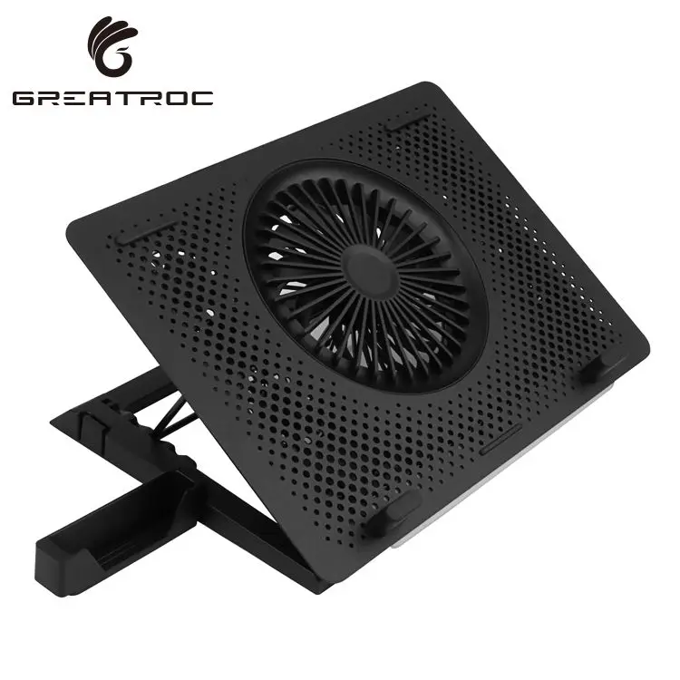  Отличная Roc 2021 Новая цветная (RGB) игровой ноутбук кулер с регулировкой по высоте складной пластиковый USB 17 дюймов 5 вентиляторов охлаждающая подставка