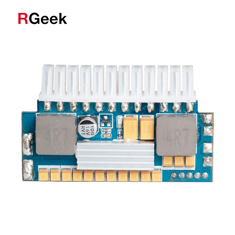  RGeek 24pin 12V DC вход 450W пиковый выходной переключатель ATX Pico PSU Mini ITX мощность