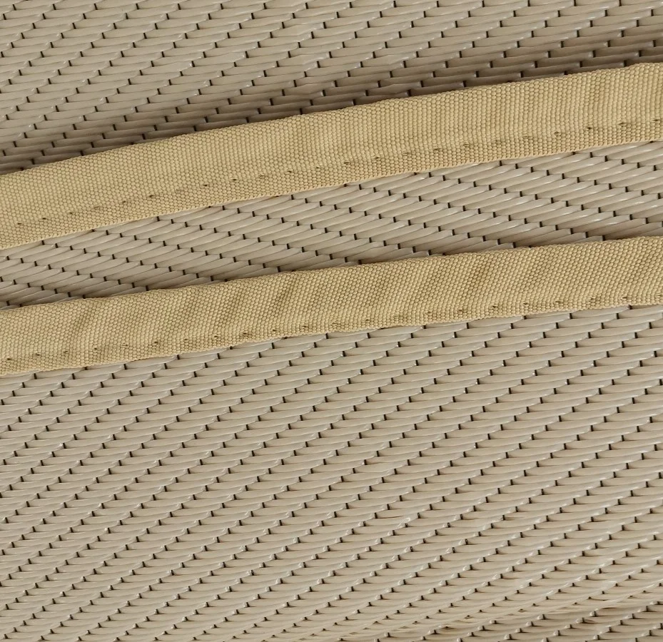 Bell Tent floor matting 4M 5M 6M 7M 8M beige color recycled polypropylene half moon Matting