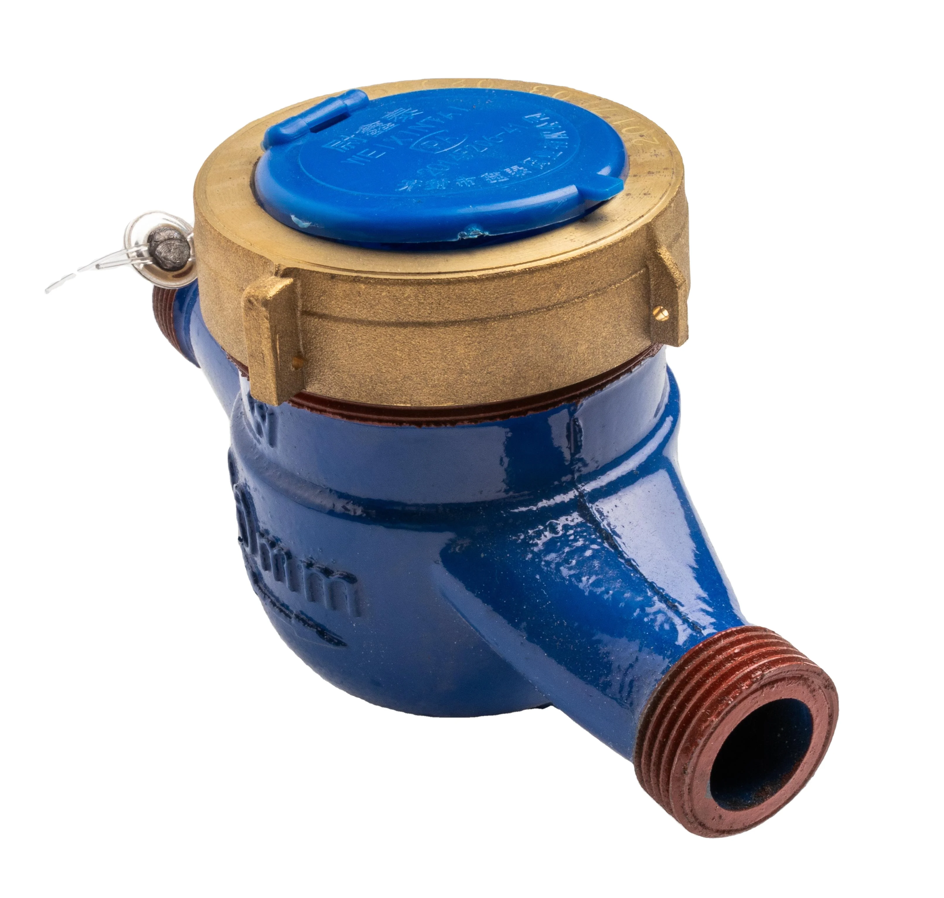 china mechanical 15mm multi-jet dry dial counter water meters class B cold/hot water flow meter