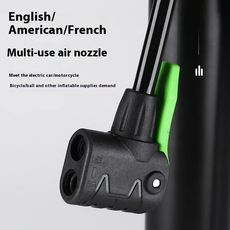 Manual High-Pressure Pump with Presta Valve for Bicycles and Cycling Accessories