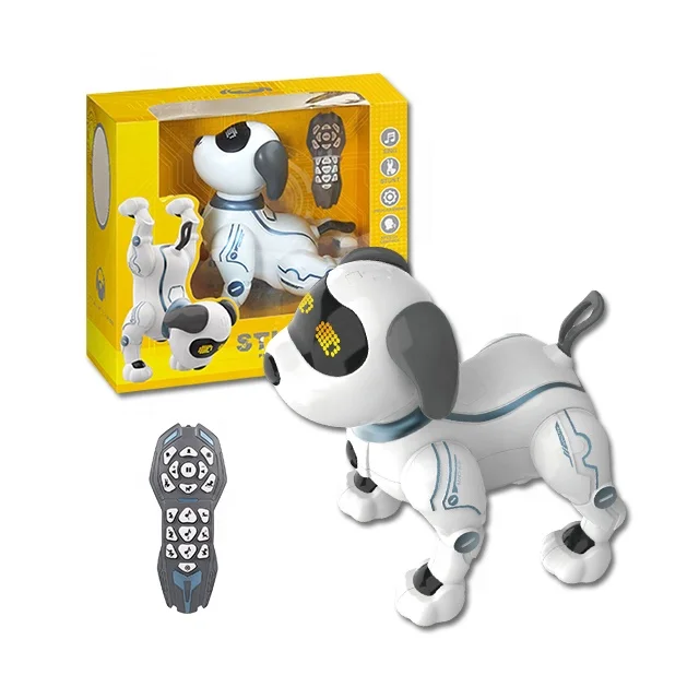 
Funny Electronic Rc Smart Voice Control Dancing Intelligent Stunt Robot Dog Toy For Kids 