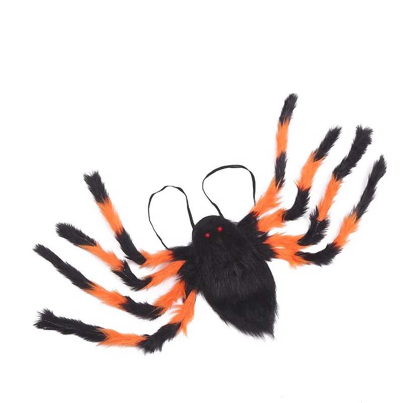 Huge Scary Colorful Black Spider Backpack Candy Bag Storage For Halloween Kids Adults Toy Funny Costume Props Novelty Gadgets