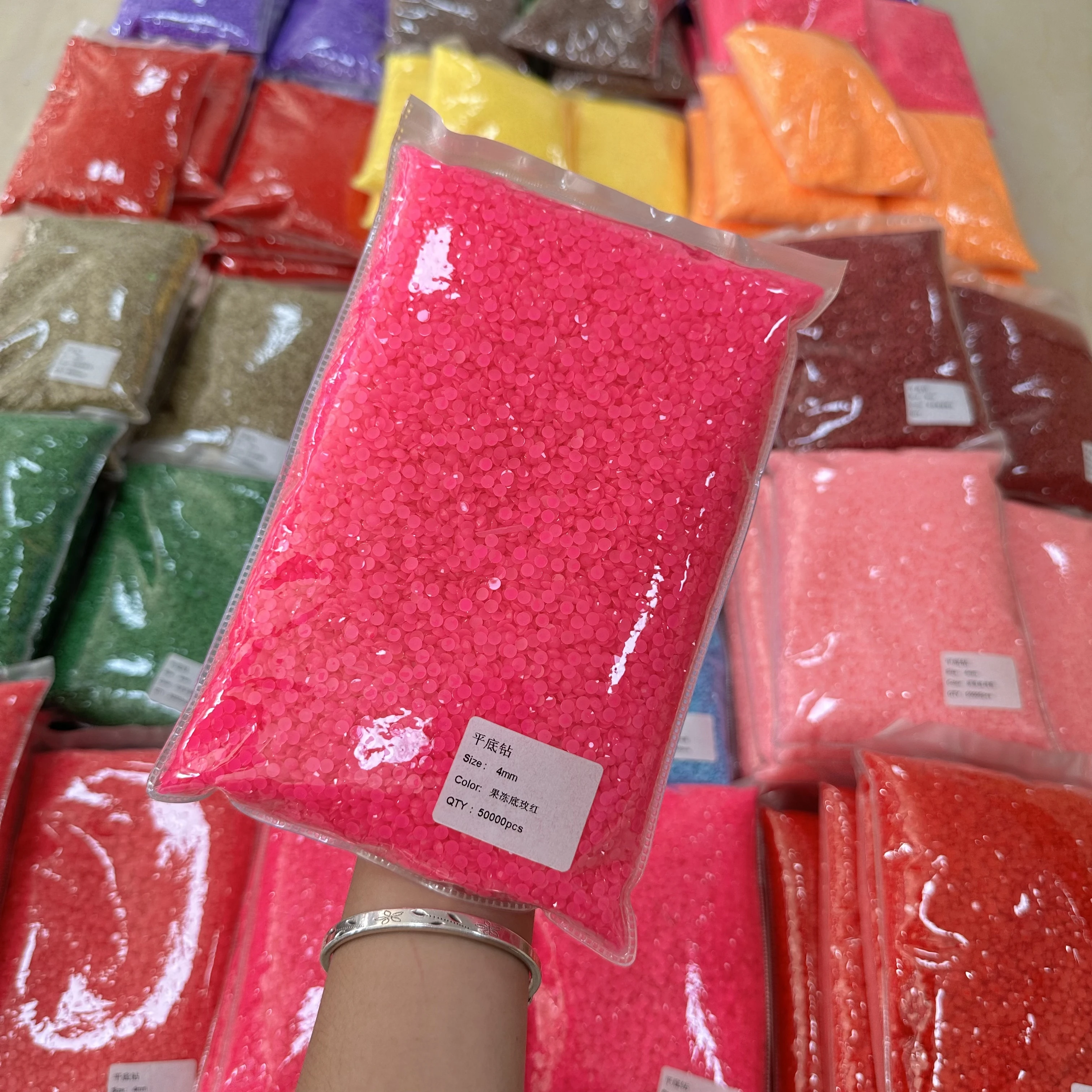 WHATSTONE Opaque Macaroon NEW Color 2mm 3mm 4mm 5mm 6mm Flat Back Solid Jelly Resin Rhinestone For Tumbler DIY