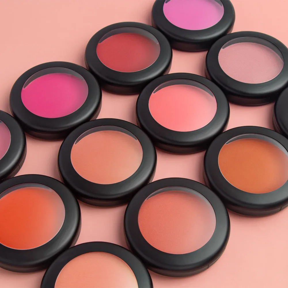 High quality blush 12 color spot without logo monochrome blush powder can be customized multi-color