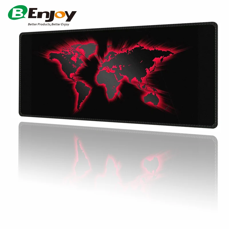 Good Quality  Eco-Friendly Rubber Black Keyboard Mouse Mat XXL Gaming Mousepad