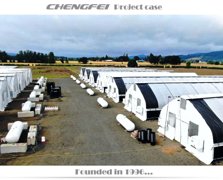 Fully automated light dep deprivation plastic film green houses agriculture commercial mushroom greenhouse tent for sale