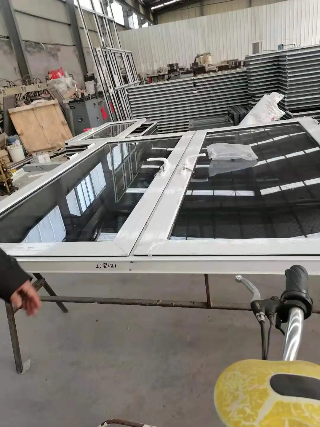 Aluminum Exterior Double Glass Exterior Entry Door Swing Casement french doors and windows for home