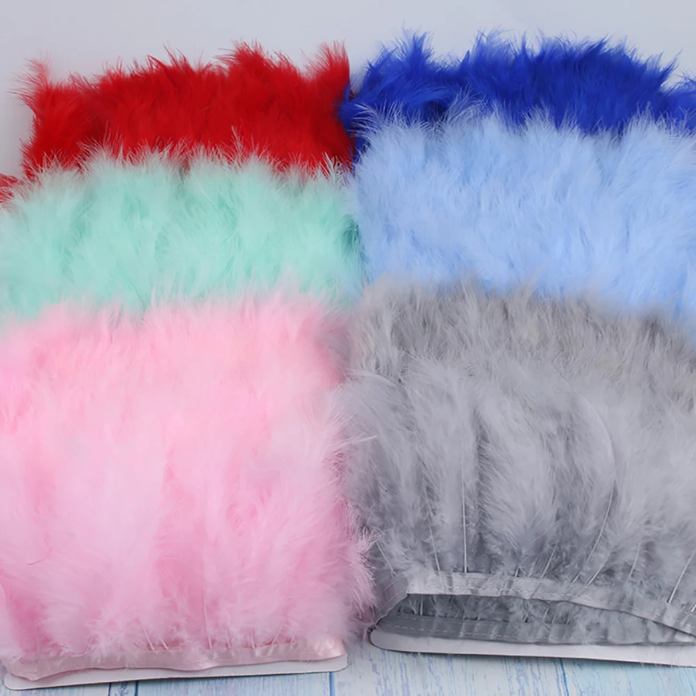 Натуральные перья индейки 10 м 14-15 см