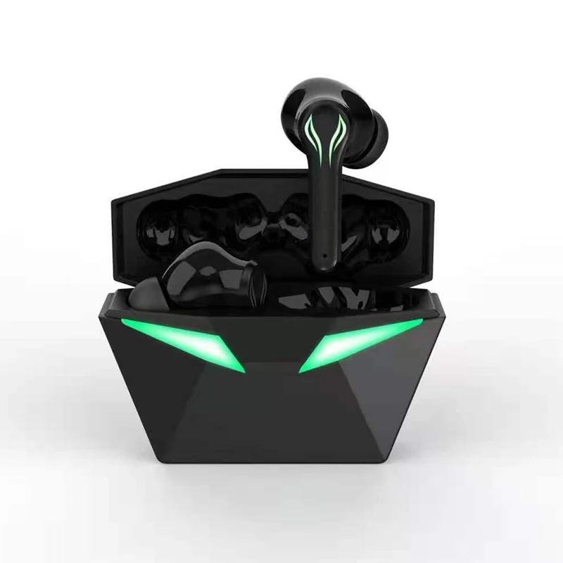 
2021 New Gaming Music Dual Modes Earphone Earbuds Earphones Noice Cancelling Wireless Waterproof Led Display Dynamic Stereo 