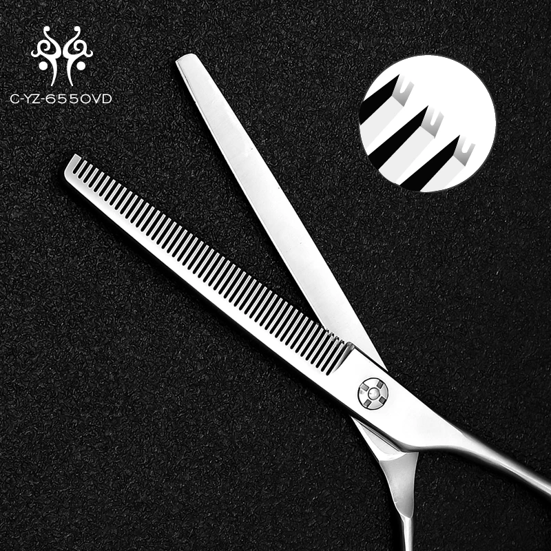 Factory Supply Hot Sale Japan 440C Stainless Steel Pet Shears Dog Grooming Thinning Scissors 50 Teeth