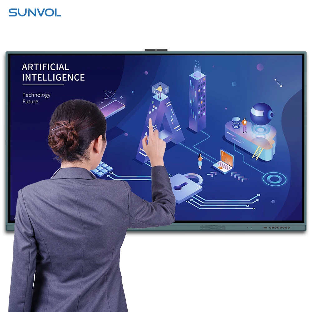 20-point infrared touch interactive touch panel smart flat panel all in one interactive whiteboard