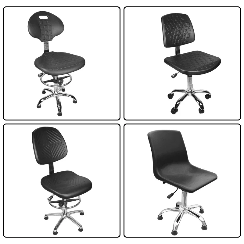 Lab Antistatic Cleanroom Chair Stool Pu Leather Metal Esd Laboratory Chair