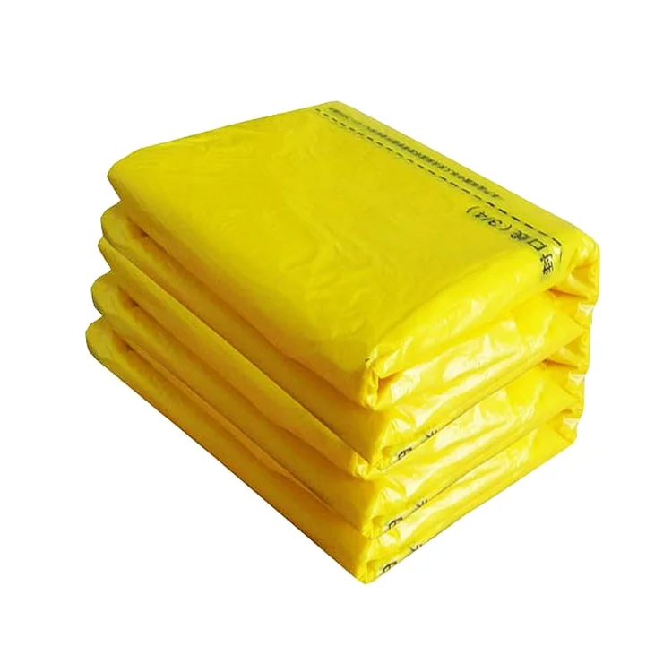 Желтые медицинские мусорные пакеты/больничные мусорные пакеты с принтом