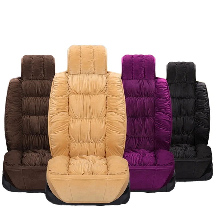 Quick Shipping 3D Cotton Velvet Universal Winter Car Seat Covers