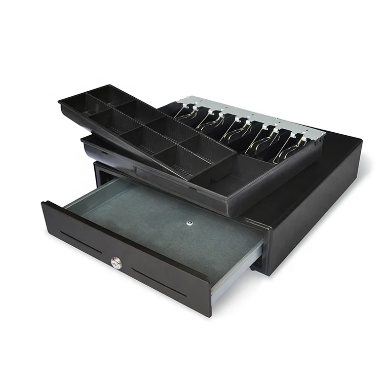 MK-410 RJ11 RJ12 5 bill 8 coins cash box POS system metal cash drawer