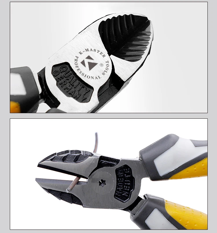 Комбинированные плоскогубцы K-Master немецкого стандарта, 8 дюймов, ручка из термопластичной резины, плоскогубцы промышленного качества linesman