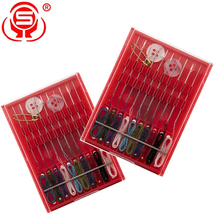
Custom logo mini diy travel hotel sewing kit / 10 needle and thread sewing kit set 