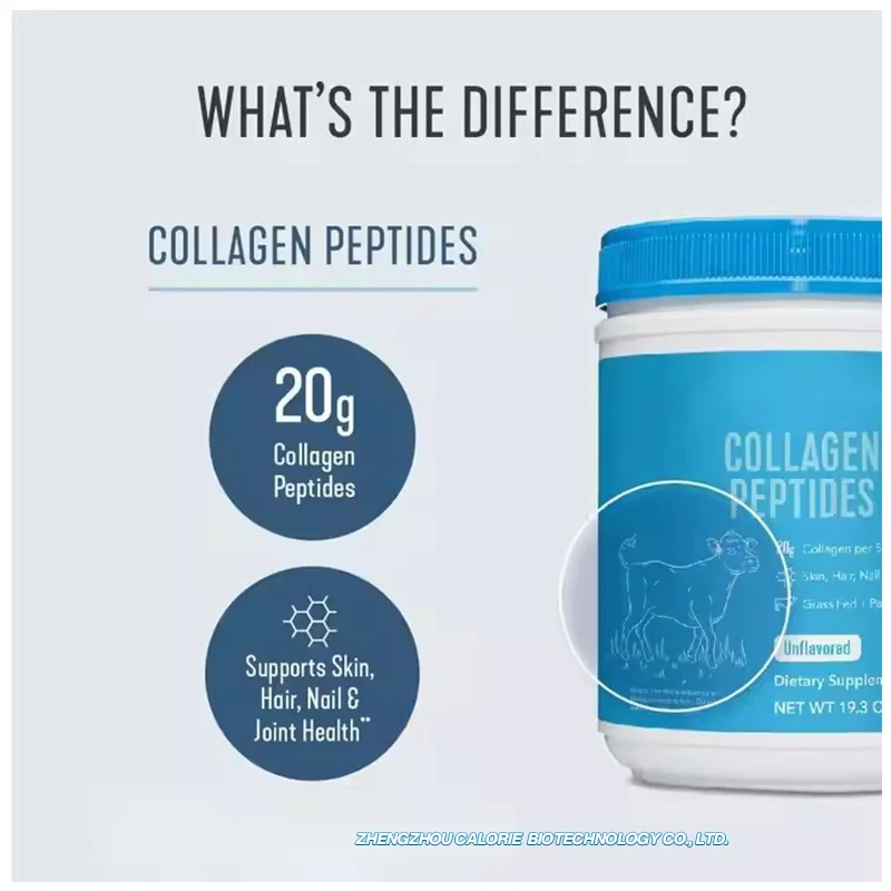 Factory Price Collagen Peptide Beauty Products Hydrolyzed Fish Multi Collagen Protein Drink Powder Container