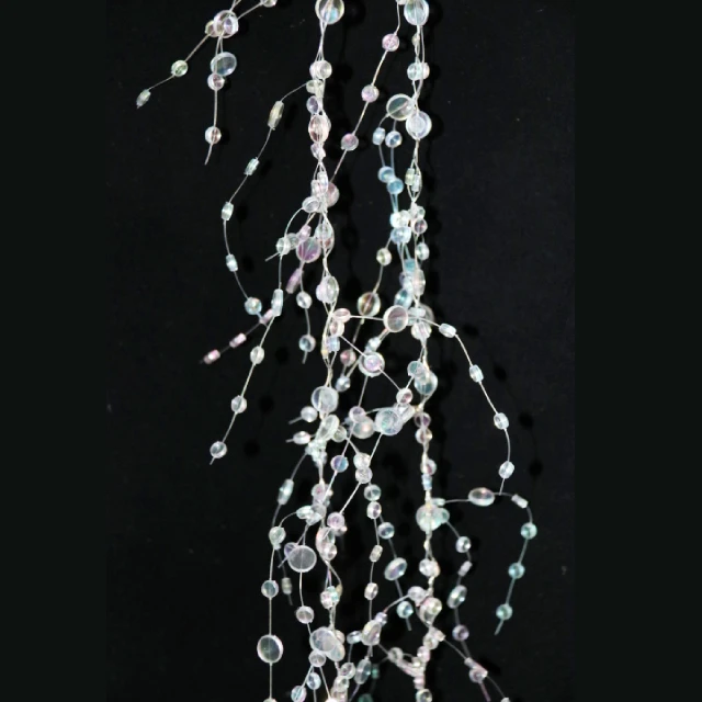 Led String Lights Battery Operated With Loose Beads Garland And Acrylic For Holiday Wedding Decoration