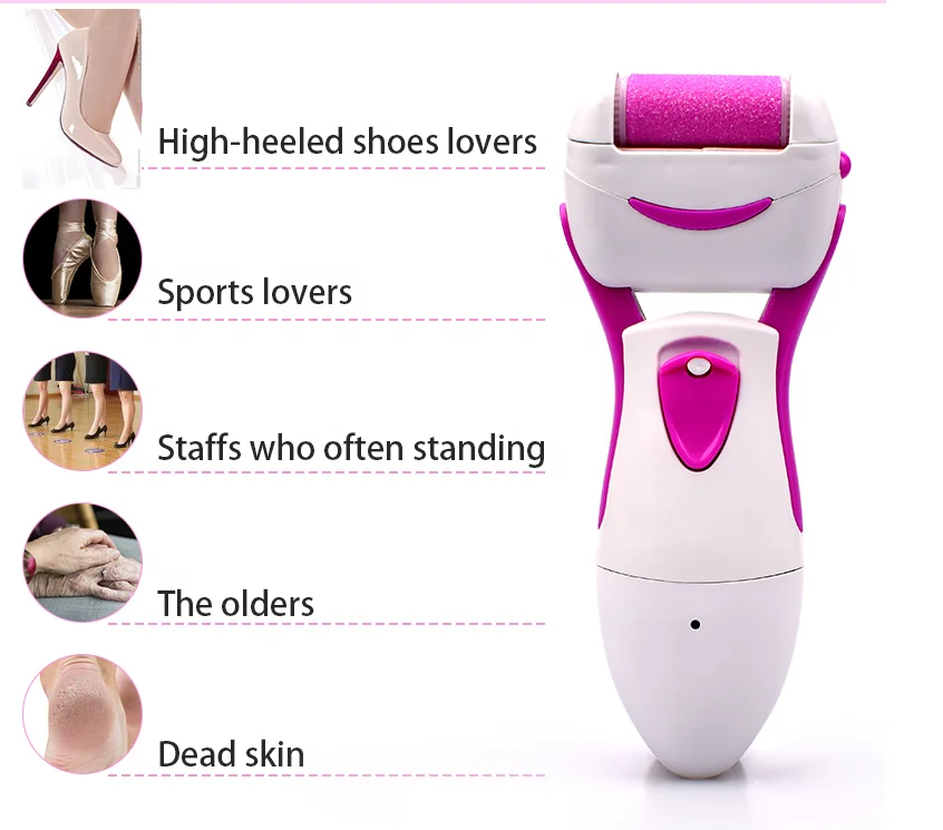 Electric Feet File Smooth Foot Care Grinding Tool Pedicure Machine Hard Dry Dead Cuticle Skin Callus Remover
