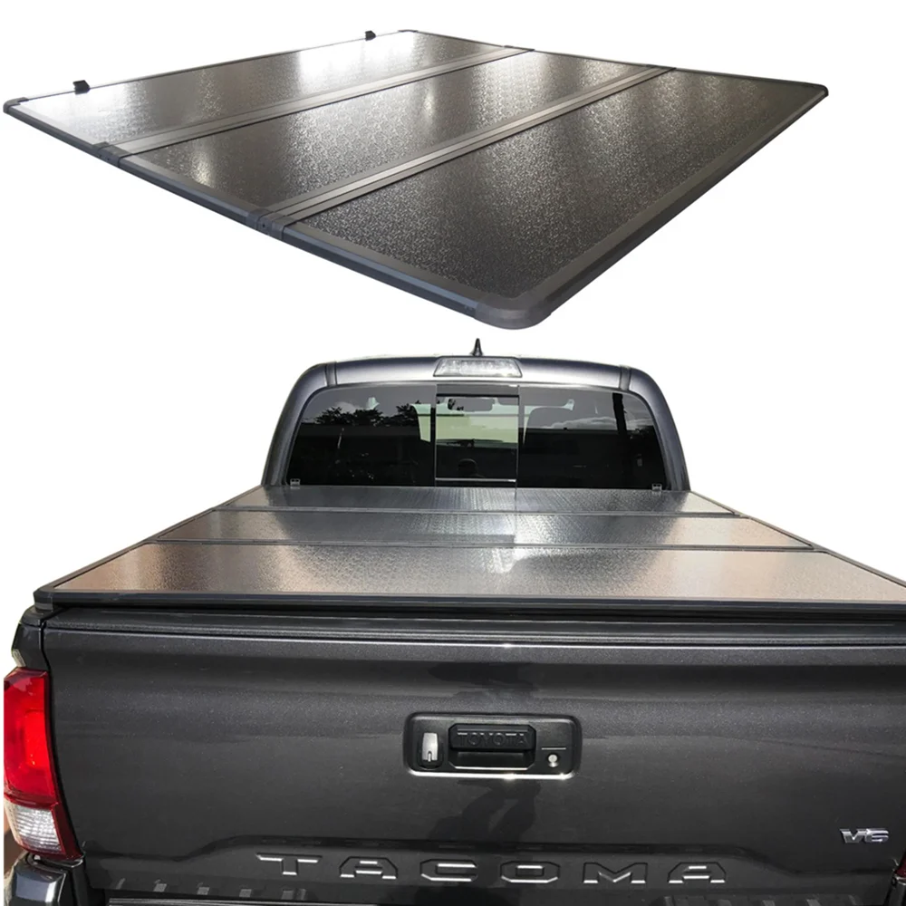 
KSCPRO Hilux Accessories UTE top Hard Tri fold tonneau cover For Toyota Hilux Revo 