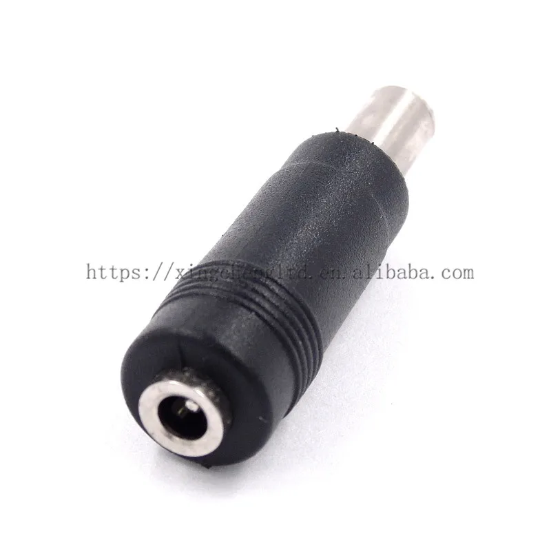 DC Power Adapter Connector Plug DC Conversion Head Jack Male 5.5*2.5mm Turn Socket Female 3.5*1.3mm