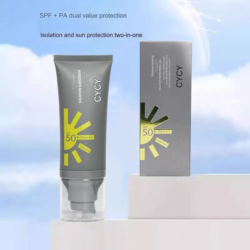 CYCY Sport Spf 50+ Mineral Sunscreen Broad Spectrum Uva/Uvb Sun Protection Water Resistant Sun Cream Reef  Sunscreen Lotion