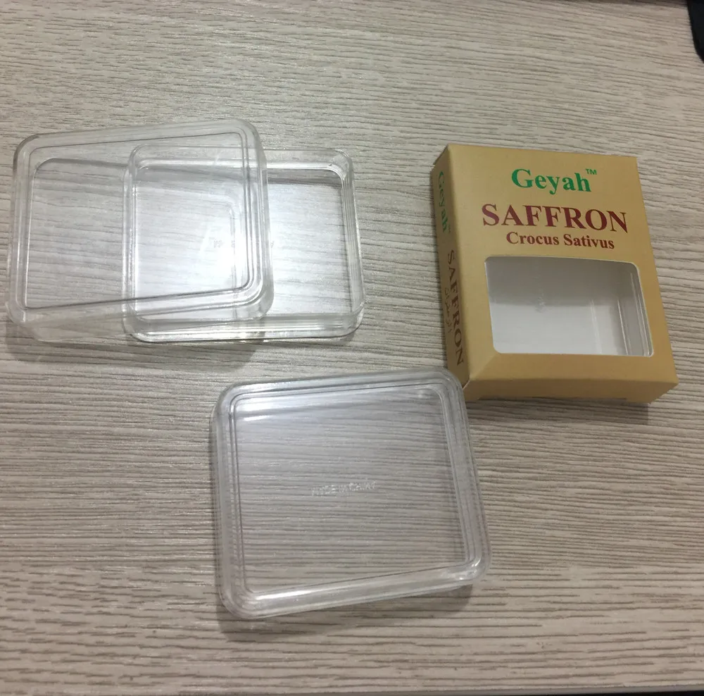 Small plastic box Rectangular  box 1g 2g 3g 5g saffron box