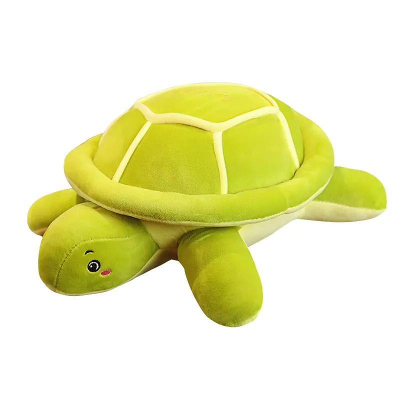 Wholesale cheap infant doll kids stuffed animal toddler toy soft plush green cute tortoise toy for babies
