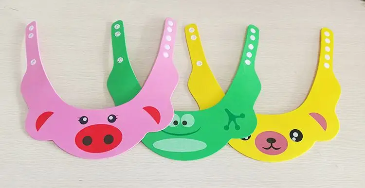Toddler Kids Wash Hair Shield Direct Visor Caps Shampoo Bathing Shower Cap For Children Baby Care Sweet Lovely Baby Hats