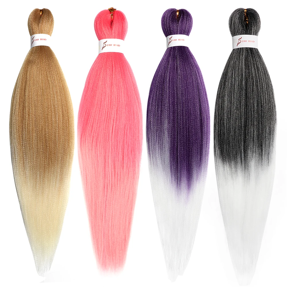 Оптовая продажа, оплетка с эффектом омбре, синтетические волосы для наращивания, синтетические волосы для плетения