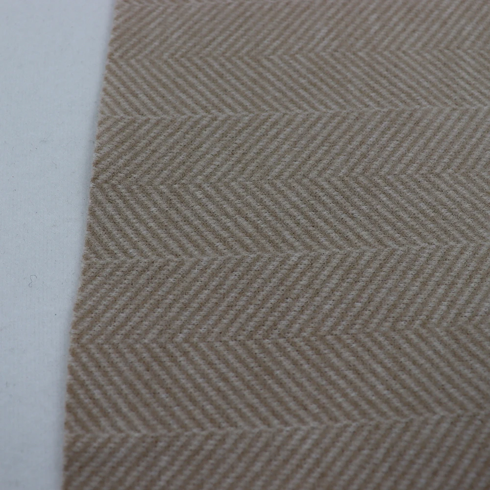 New color woolen fashion tiwll 100% polyester tweed herringbone coat wool fabric