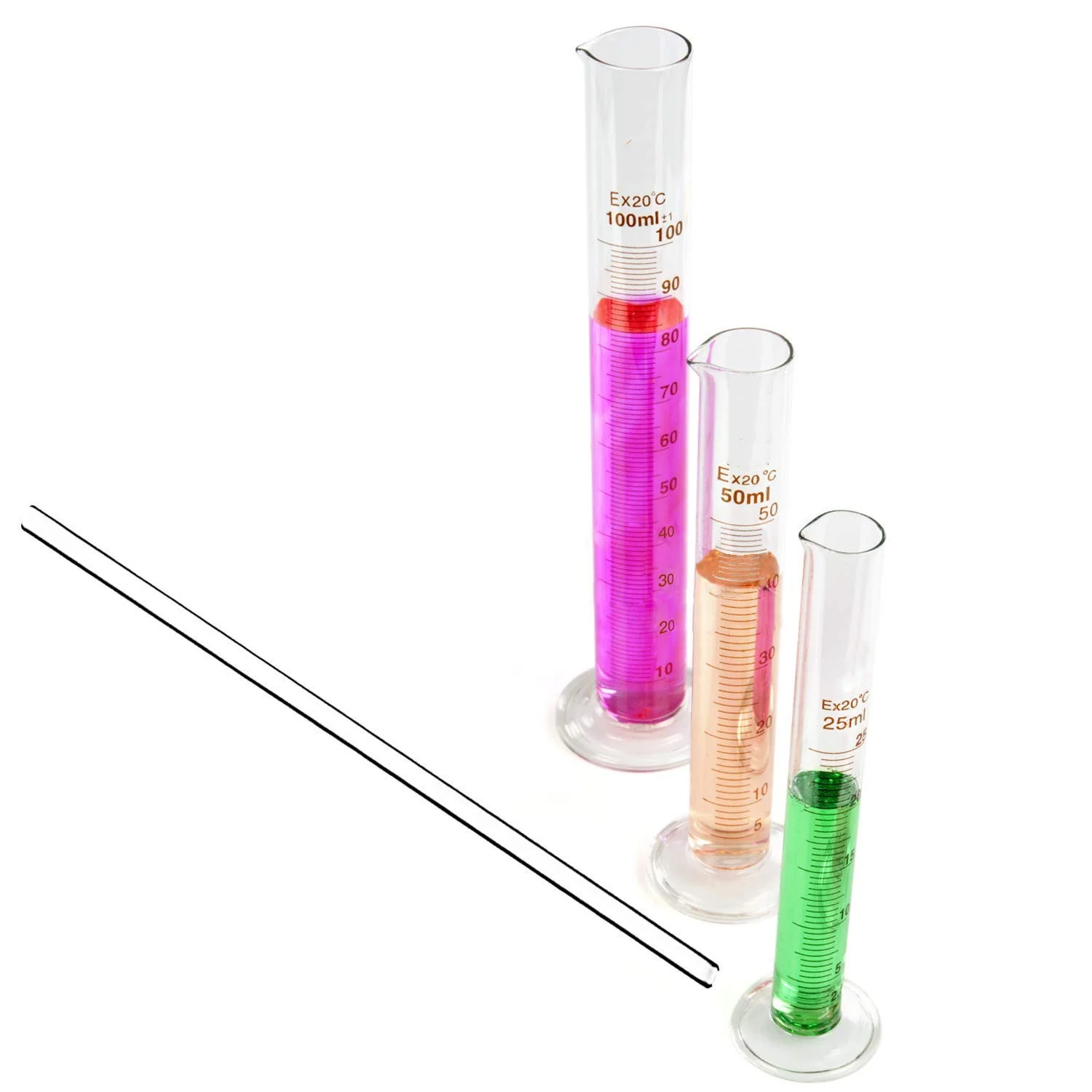 Laboratory Glassware 100ml 250ml Graduated Measuring Cylinder Glass Measuring Cylinder