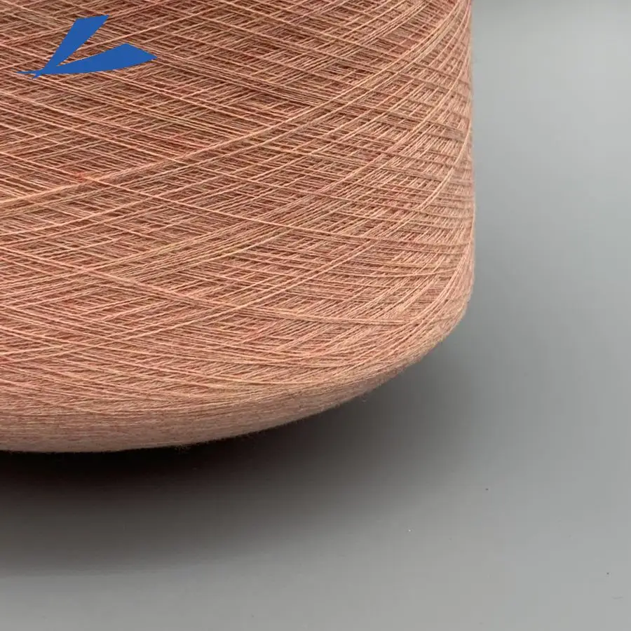 cheap wool like yarn polyester/PBT NE 26.5/2  dyed core spun sweater yarn for  knitting