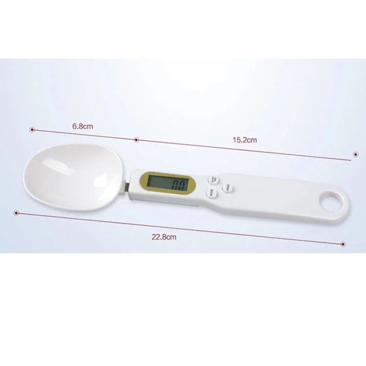 TC-15 Digital Kitchen Spoon Scale 500g with 0.1g Accuracy Measures Spoon Weights