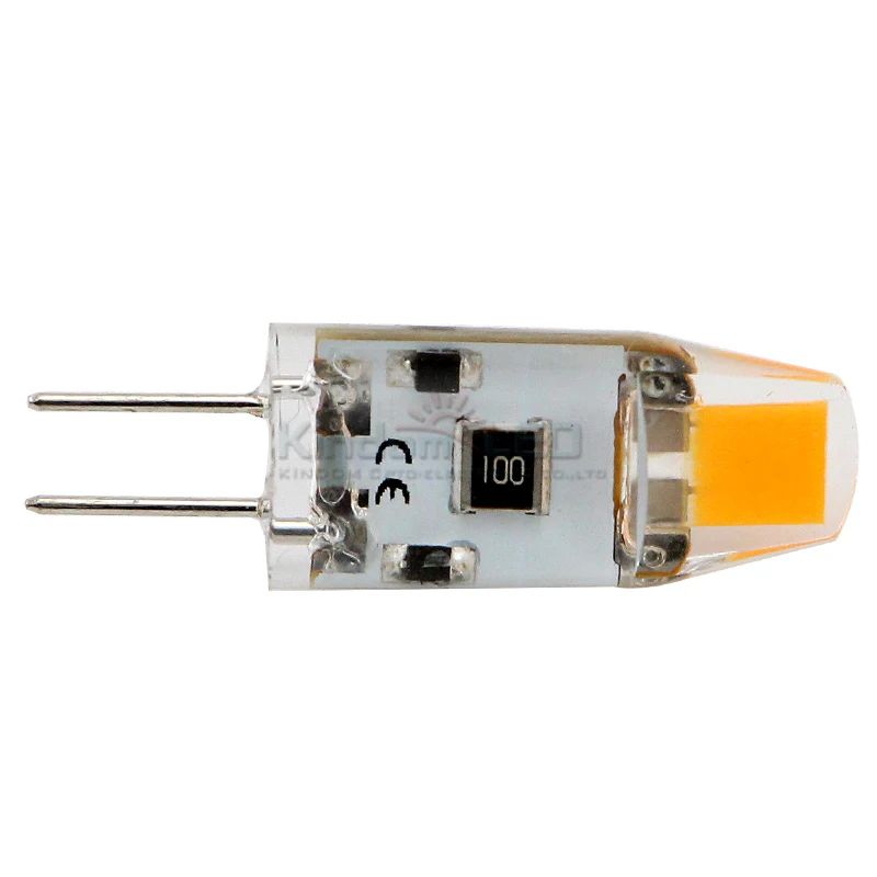 high quality 1.2W Nail design silica glue G4 light COB G4 bulb 12V lampe