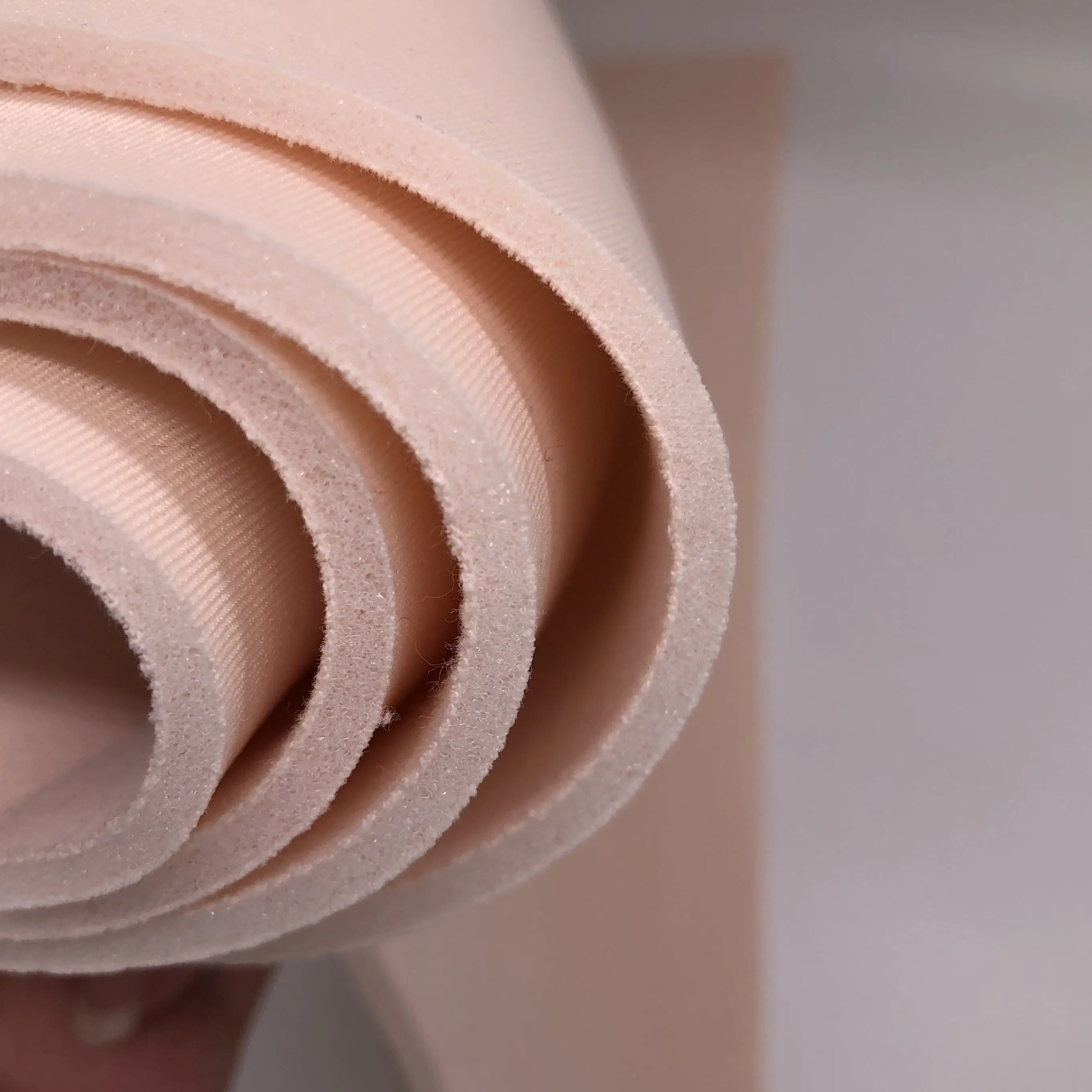 Customization polyester foam double-side laminated sandwich mesh fabric foam bonded fabric