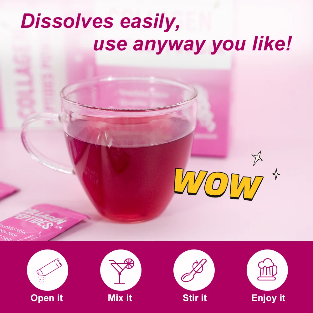 Wholesale Multi Flavored Private Label Whey Protein Fish Marine Collagen Powder Drink for Women and Men