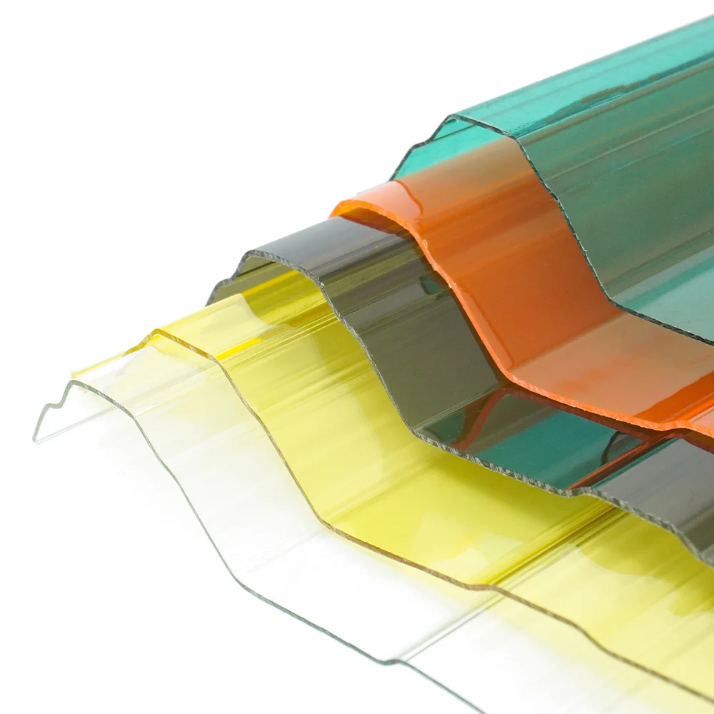 High Strength Flexible Hard Transparent Roofing Plastic Polycarbonate Panels Corrugated Polycarbonate Sheet