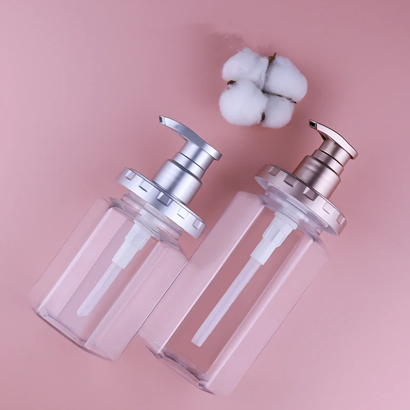 Manufacturers Of High-grade Shower Gel Empty Bottle Body Hand Lotion Bottle Package Press Dispensing Hexagonal Shampoo Bottles