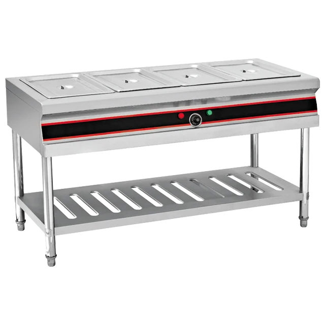 Catering Equipment Commercial Stainless Steel Electric Buffet Food Warmers/Bain Maire With Top Shelf BN-B01