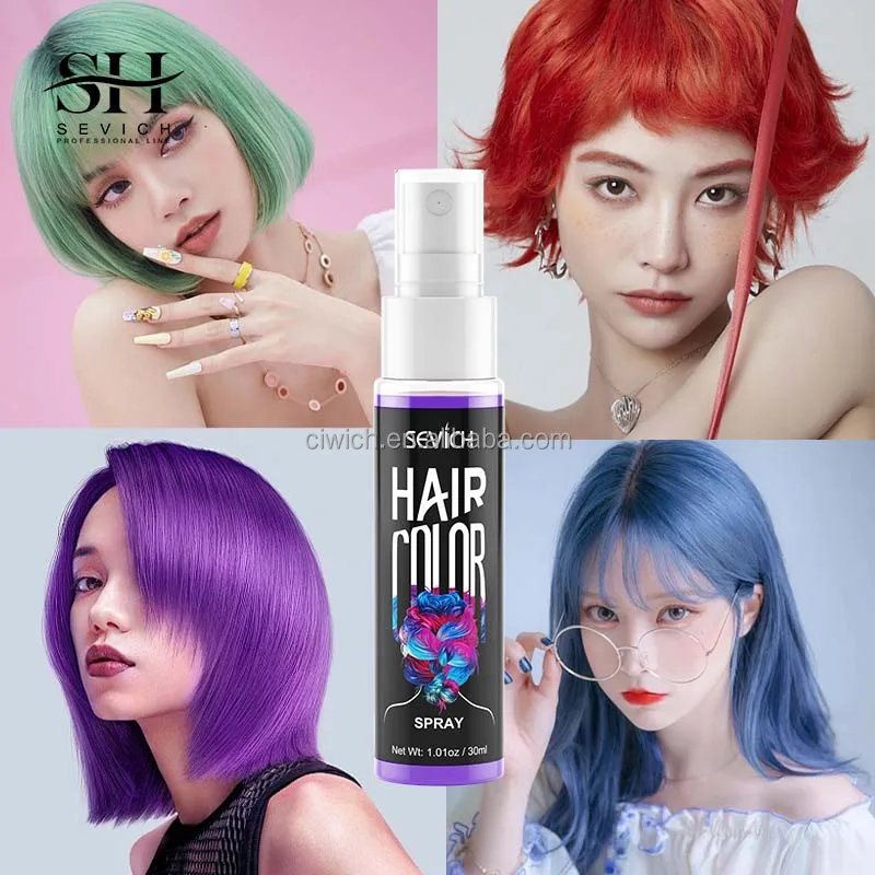 Semi Permanent Professional Hair Spray Hair Dye Color Temporary Color Spray Temporary Hair Color Spray