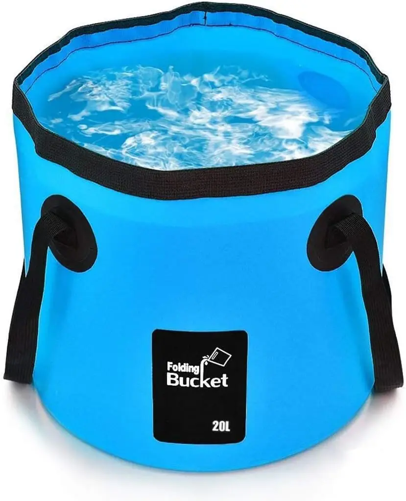 Versatile Collapsible Bucket Water Container Portable Folding Wash Basin Outdoor Washing Bucket for Beach Picnic Fishing Barrel