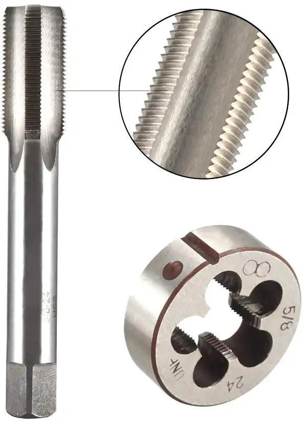 5/8 -24 UNEF Right Hand Tap and Die Set
